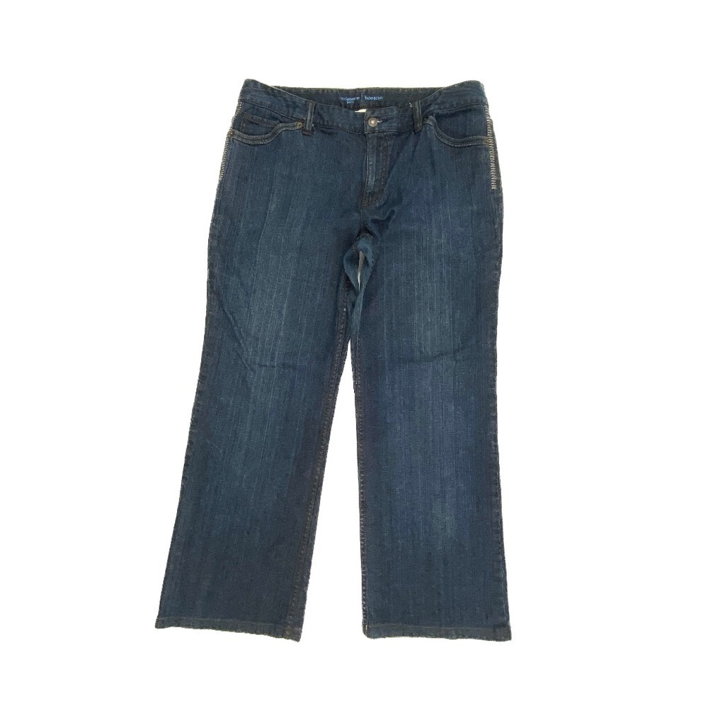 Liz Claiborne Bootcut Women's size 14 Dark Wash Blue Denim Jeans